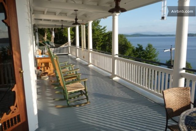 Great view of the spacious deck.