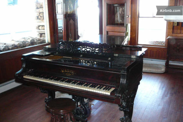 Enjoy our beautiful grand piano during your stay at the house.